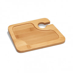 Bamboo plate and cup holder