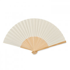 Bamboo hand fan with Paper Fabric