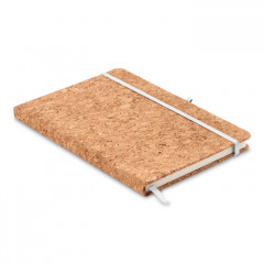 A5 notebook with hard cork cover