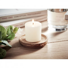 Candle on Wooden plate