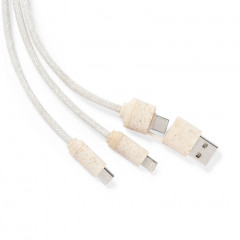 Hemp and Wood Charging Cable