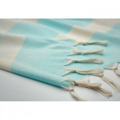 Beach towel from recycled fabrics