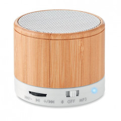 Round Bamboo Speaker