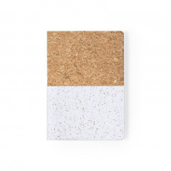 Two Tone natural cork notebook
