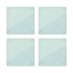 Set of 4 Recycled glass coasters