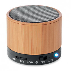 Round Bamboo Speaker