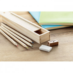 12 pieces stationery set in Wooden Box