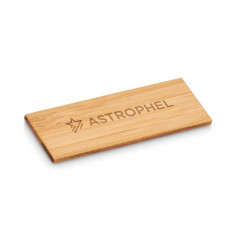 Bamboo name tag holder