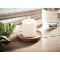 Candle on Wooden plate