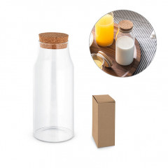 800ml Glass Bottle with Cork Lid