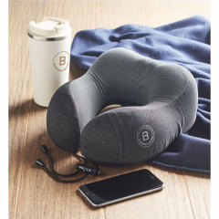 Travel pillow in cationic cloth