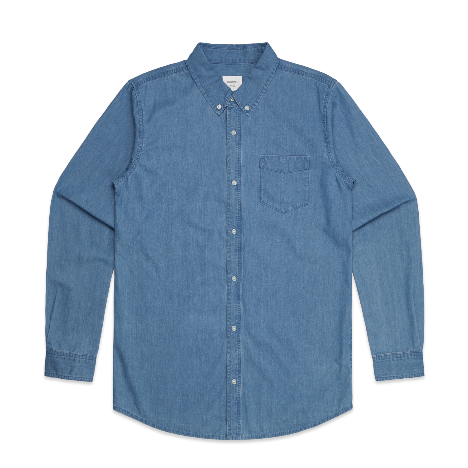 Mens Blue Denim Shirt | AS Colour | Withers and Co