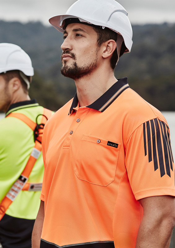 Mens Hi Vis Flux S/S Polo | Withers and Co | Hi Vis Apparel