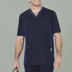 Mens Riley Stretch Scrub Top