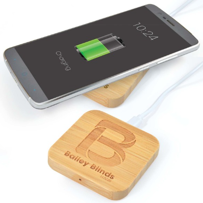 Arc Square Bamboo Wireless Charger