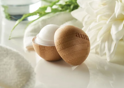 Round Bamboo Lip balm