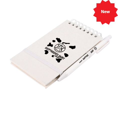 Milko Notepad With Pen | Notebooks NZ | A5 Notebook NZ | Personalised Notebooks NZ | Personalised Pens NZ | Wholesale Pens Online | Custom Merchandise | Merchandise | Customised Gifts NZ | Corporate Gifts | Promotional Products NZ | Branded merchandise NZ