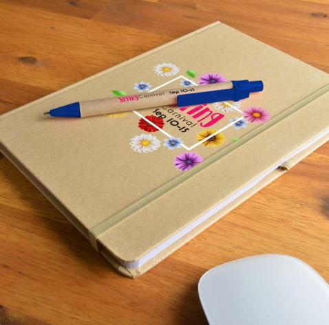 Venture A5 Natural Notebook / Matador Pen | Notebooks NZ | A5 Notebook NZ | Personalised Notebooks NZ | Personalised Pens NZ | Wholesale Pens Online | Custom Merchandise | Merchandise | Customised Gifts NZ | Corporate Gifts | Promotional Products NZ |