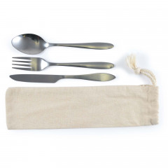 Banquet Cutlery Set in Calico Pouch