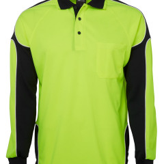 Hi Vis L/S Arm Panel Polo 