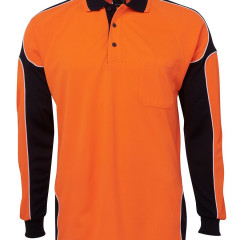 Hi Vis L/S Arm Panel Polo 