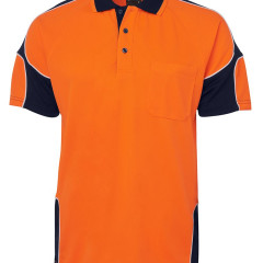 Hi Vis S/S Arm Panel Polo 