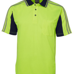 Hi Vis S/S Arm Tape Polo 