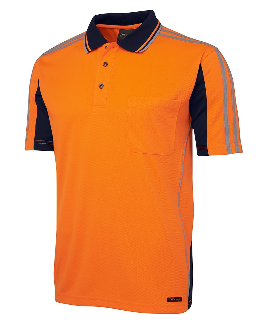 Hi Vis S/S Arm Tape Polo 