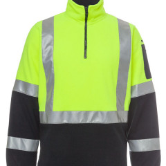 Hi Vis (D+N) H Pattern Biomotion 1/2 Zip Polar Fleece 