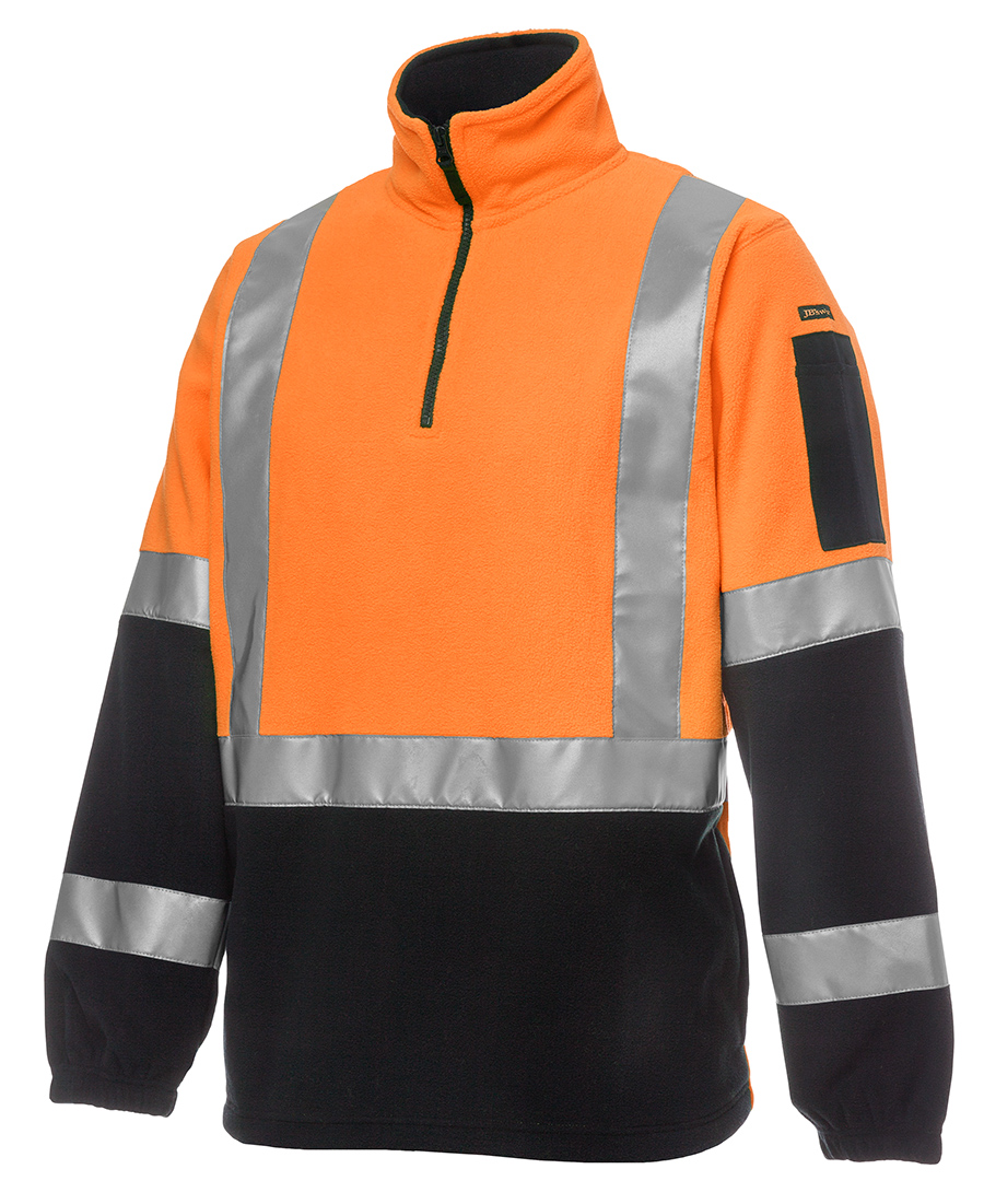 Hi Vis (D+N) H Pattern Biomotion 1/2 Zip Polar Fleece 