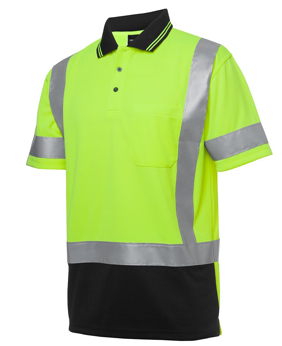 Hi Vis S/S D+N H Pattern Trad Polo | Withers and Co | Hi Vis Apparel