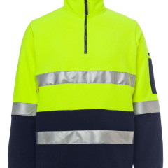 Hi Vis (D+N) 1/2 Zip Polar Fleece