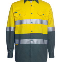 Hi Vis L/S (D+N) 150G Work Shirt  