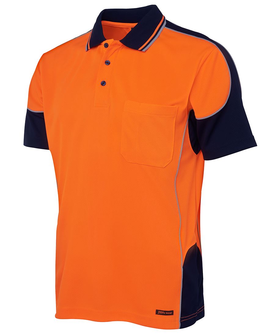 Hi Vis Contrast Piping Polo | Hi Vis Clothing NZ | Hi Vis NZ