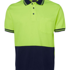 Hi Vis S/S Cotton Back Polo 