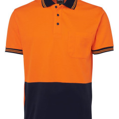 Hi Vis S/S Cotton Back Polo 