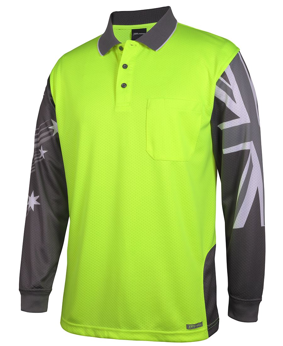 L/S Southern Cross Polo | WHi Vis Clothing NZ | Hi Vis NZ