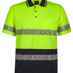 Hi Vis S/S Segmented Tape Polo 