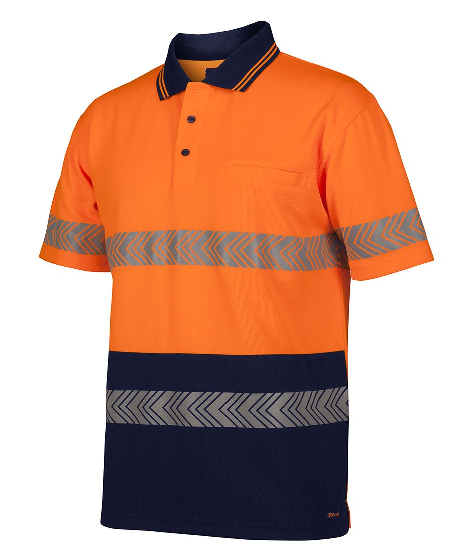 Hi Vis S/S Segmented Tape Polo | Hi Vis Clothing NZ | Hi Vis NZ