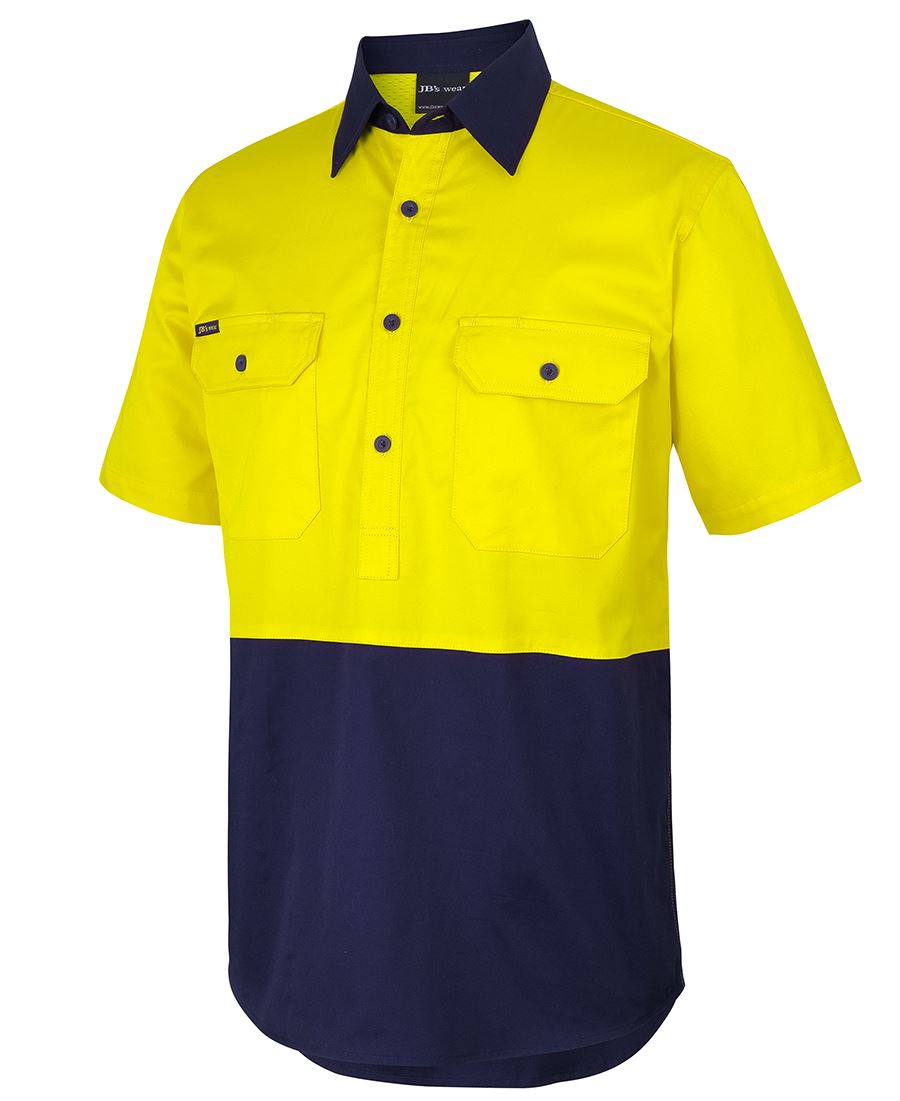 Hi Vis Close Front S/S 150G Work Shirt | Withers and Co | Hi Vis Apparel