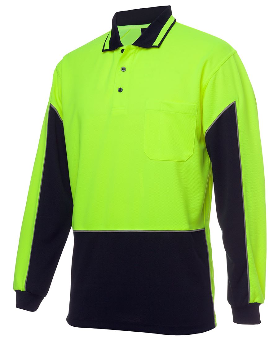Hi Vis L/S Gap Polo | Withers and Co | Hi Vis Apparel