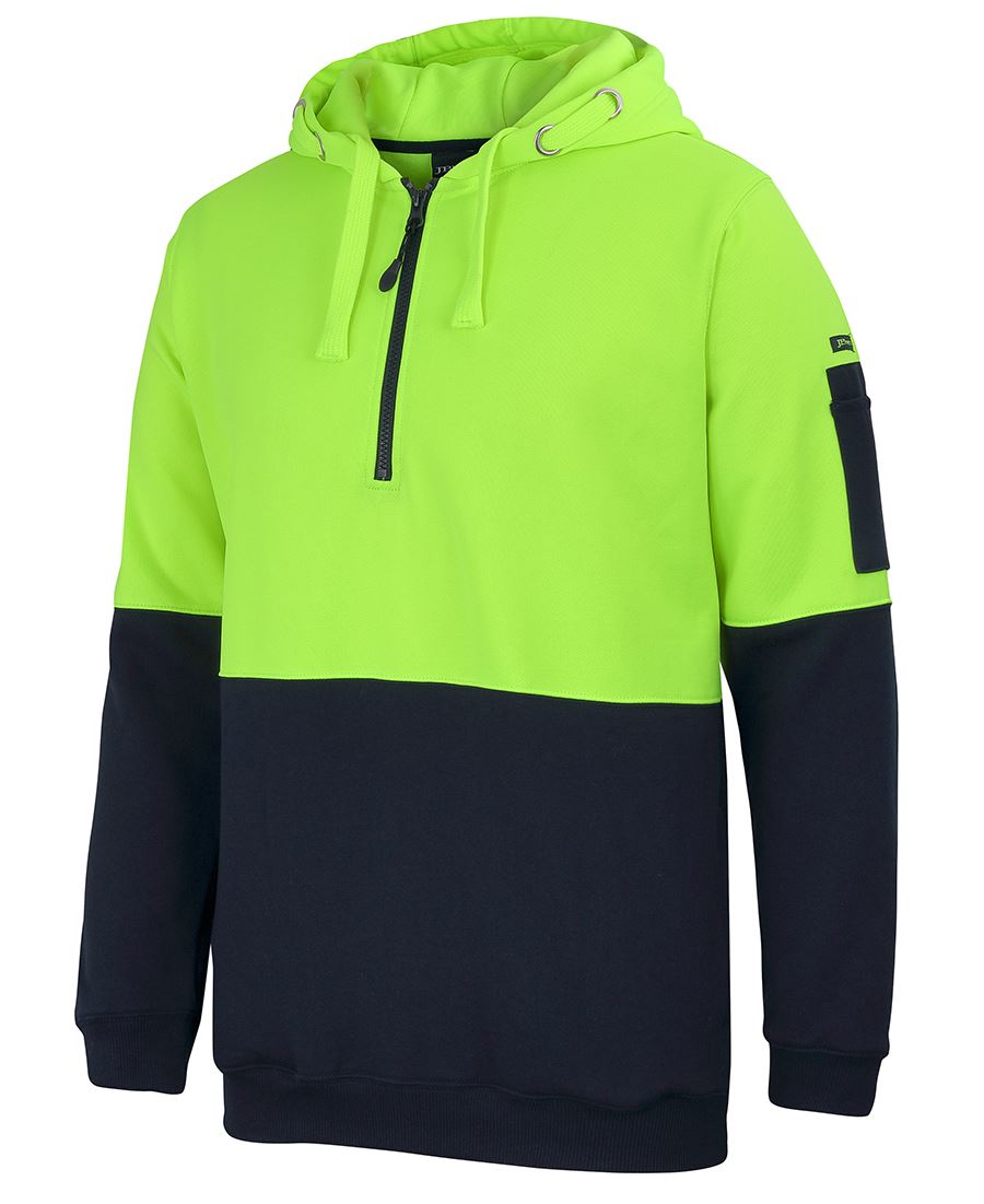 Hi Vis 1/2 Zip Hoodie 