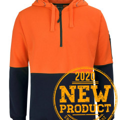 Hi Vis 1/2 Zip Hoodie 