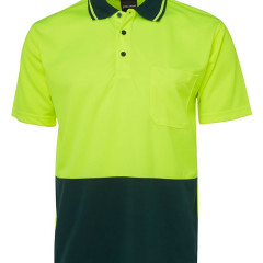 Adults and Kids Hi Vis Non Cuff Traditional Polo 