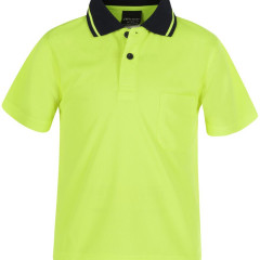 Adults and Kids Hi Vis Non Cuff Traditional Polo 