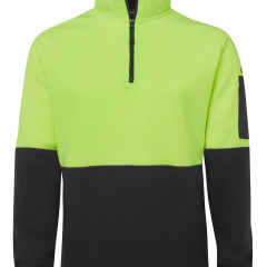 Hi Vis 1/2 Zip Polar Fleece 