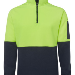 Hi Vis 1/2 Zip Polar Fleece 