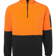 Hi Vis 1/2 Zip Polar Fleece 