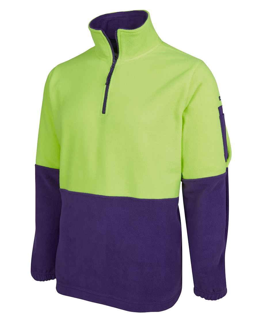 Hi Vis 1/2 Zip Polar Fleece | Withers and Co | Hi Vis Apparel