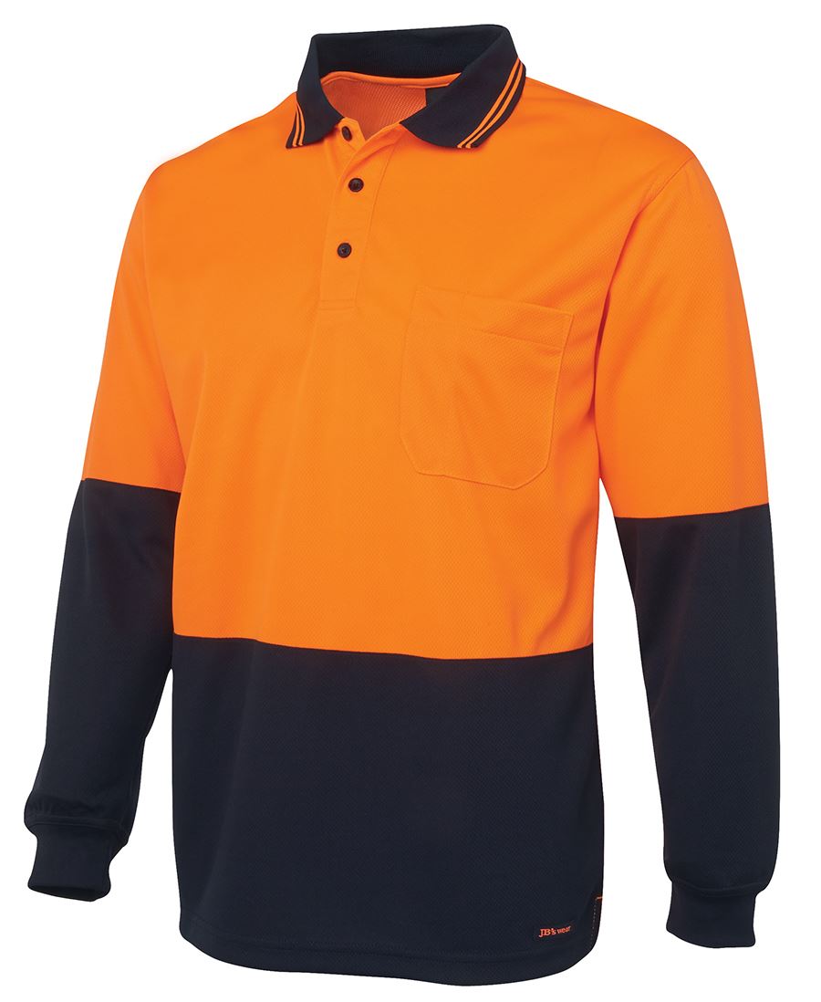 Hi Vis L/S Trad Polo | Withers and Co | Hi Vis Apparel